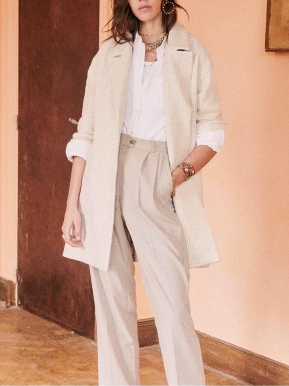 SEZANE Monroe Oversized Wrap Coat Size 36 Size 4